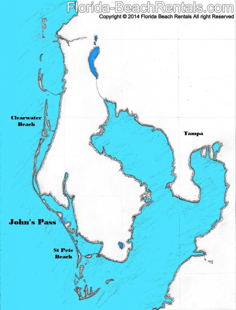 Johns Pass Tourist Attraction - Johns Pass Florida Map