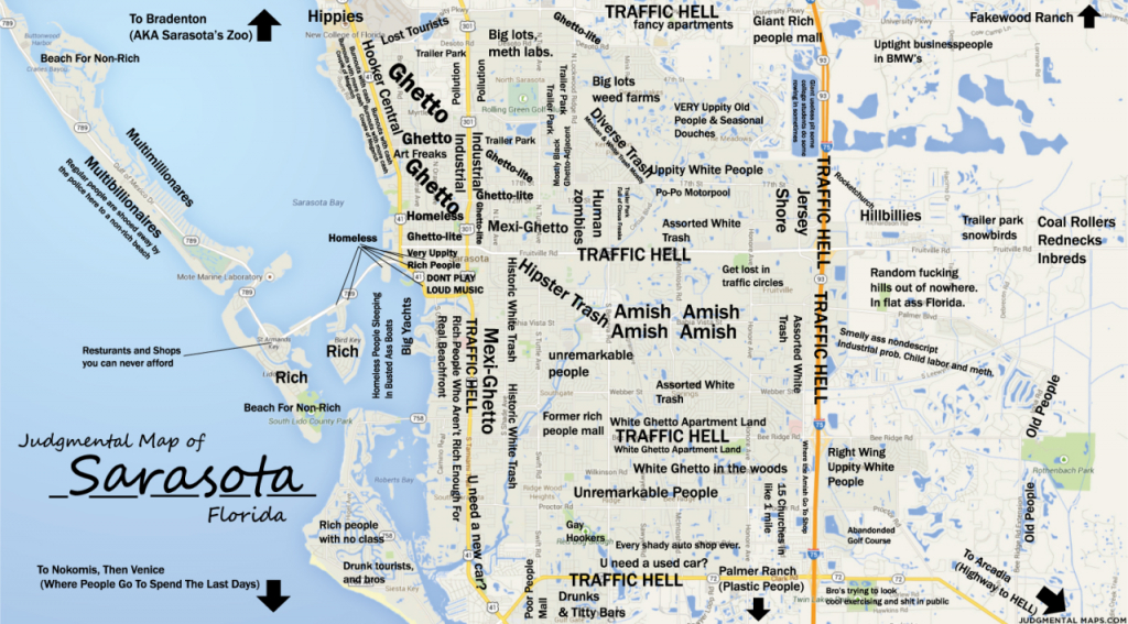 Judgmental Maps — Sarasota, Fltony Copr. 2014 Tony. All Rights - Map Of Sarasota Florida Area