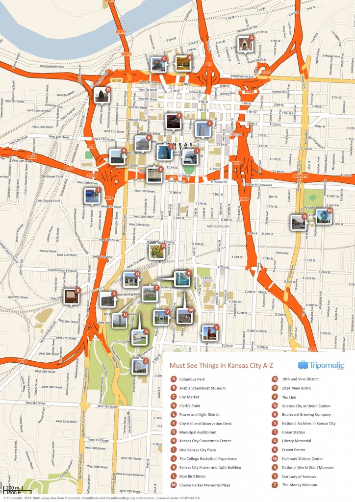 Kansas City Printable Tourist Map | Free Tourist Maps ✈ | Kansas - Printable Kansas Map With Cities
