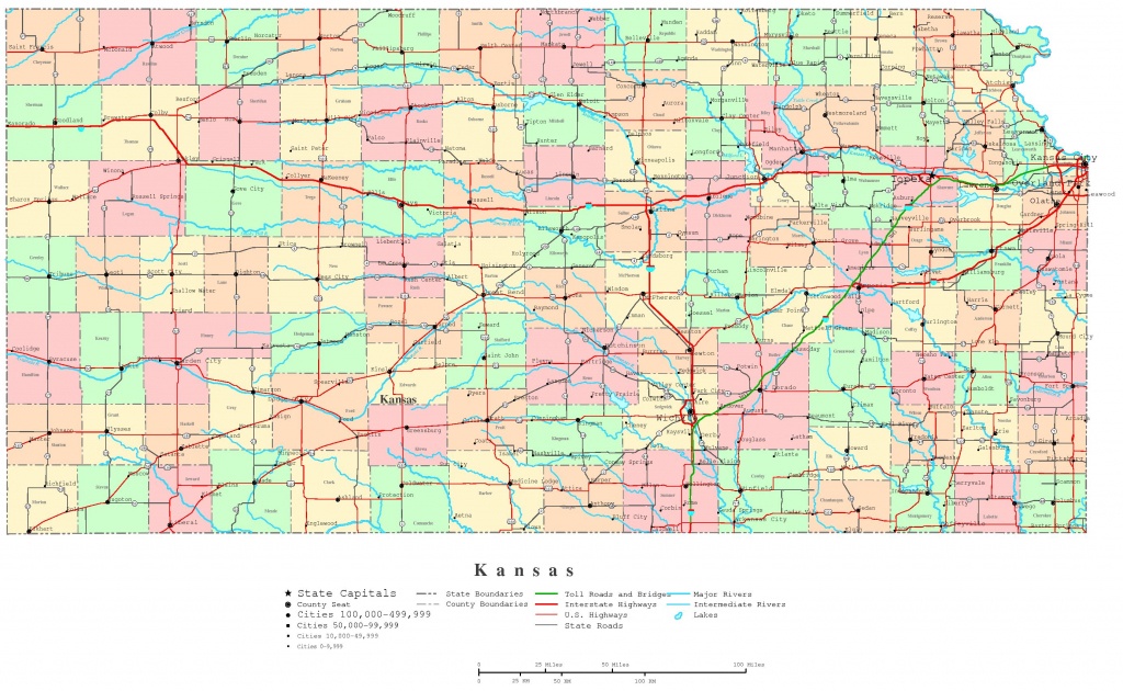 Kansas Printable Map - Printable State Maps With Counties