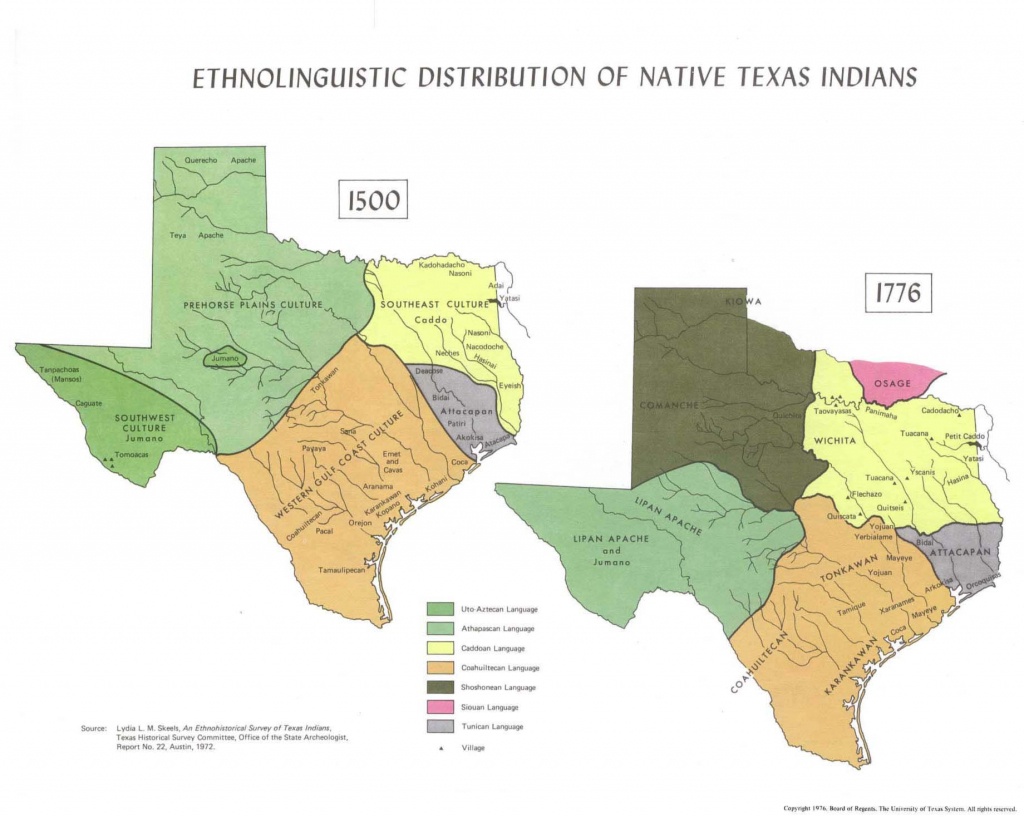 Karankawa Indians | The Handbook Of Texas Online| Texas State - Texas Indian Tribes Map