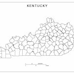 Kentucky Blank Map   Printable County Maps