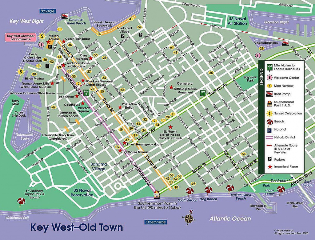 Key West Street Map | Map Of Key West - The Dis Discussion Forums - Printable Street Map Of Key West Fl