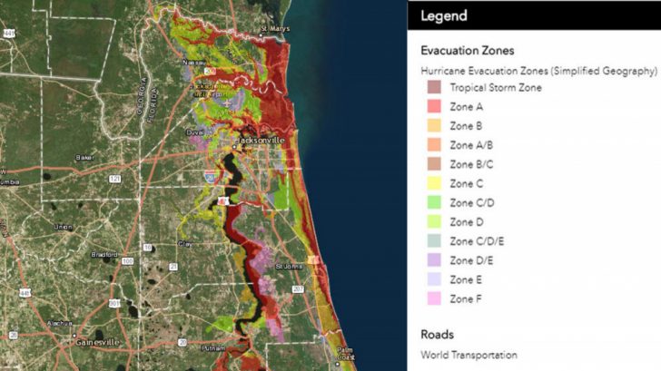Know Your Flood Evacuation Zone Florida Evacuation Route Map 728x409 
