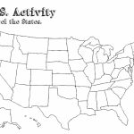 Label Map Of The Us Worksheet Blank Us Map Quiz Printable At Fill In   Blank Us Map Quiz Printable