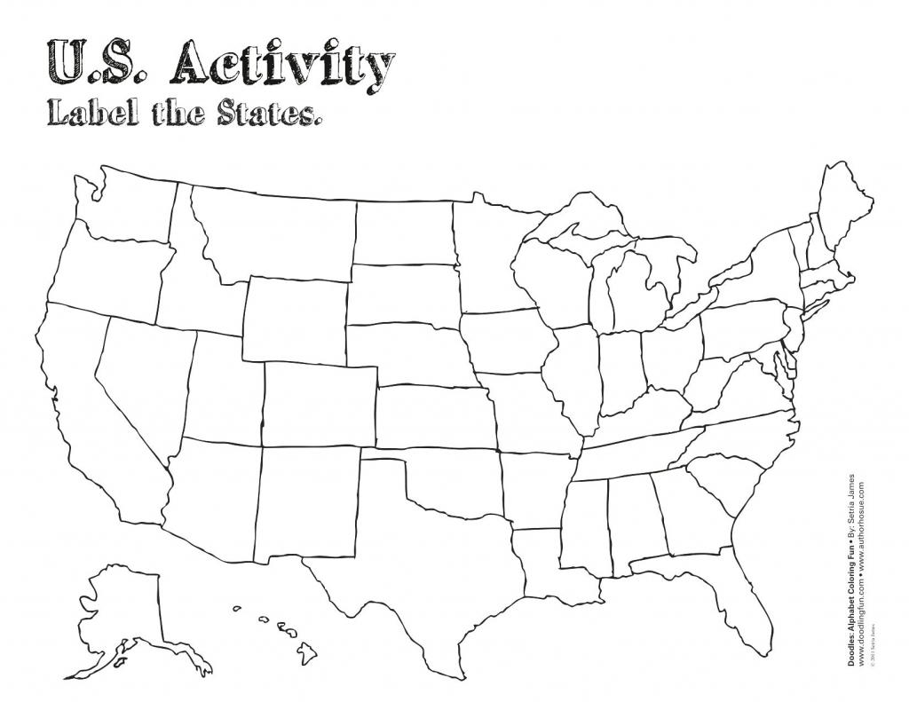 Label Map Of The Us Worksheet Blank Us Map Quiz Printable At Fill In - Blank Us Map Quiz Printable