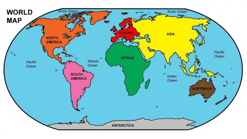 Labeled World Map | Kitchen 2018 - Printable Labeled World Map