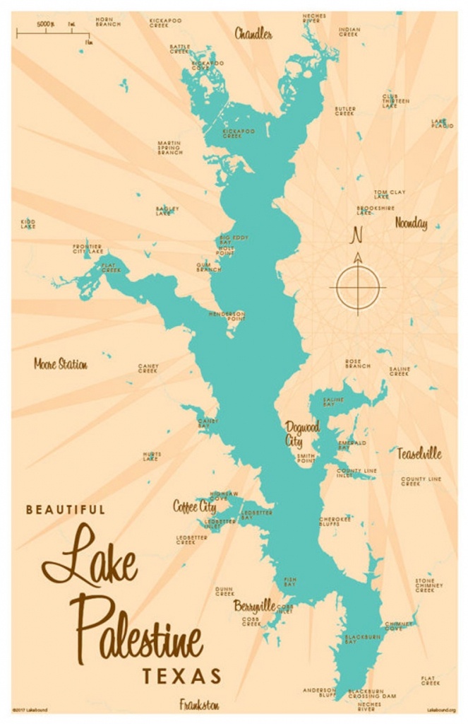 Lake Palestine Topo Map