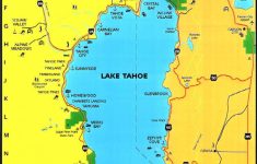 Printable Map Of Lake Tahoe