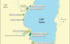 Lake Tahoe Campground Map – California – Map Of Lake Tahoe Area California