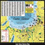 Lake Tahoe Visitors Map   Printable Map Of Lake Tahoe