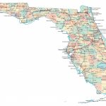 Laminated Poster Conversations Florida Road Map Glossy Poster State   Laminated Florida Map