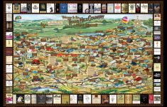 Laminated Texas Wine Map | Texas Wineries Map |Texas Hill Country – Fredericksburg Texas Winery Map