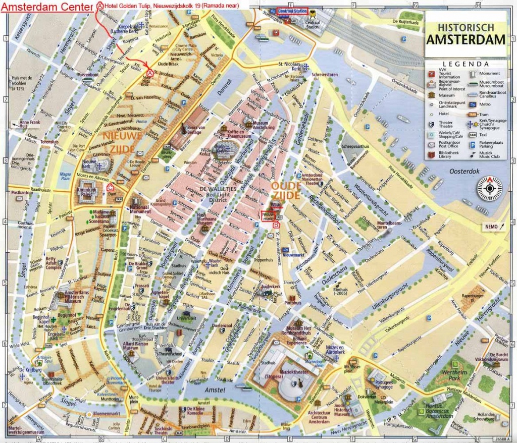 Large Amsterdam Maps For Free Download And Print | High-Resolution - Printable Tourist Map Of Amsterdam