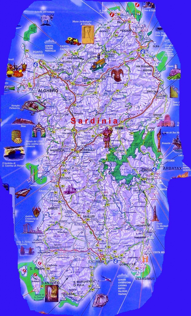 Large Baja Sardinia Maps For Free Download And Print | High - Printable Map Of Sardinia
