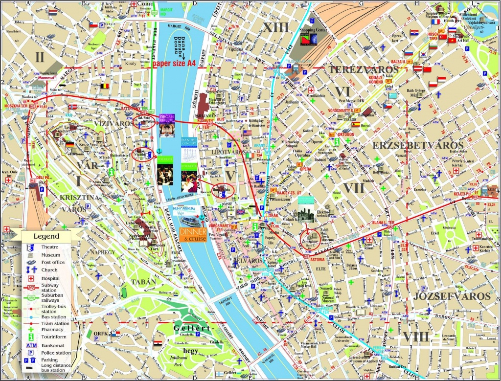 Large Budapest Maps For Free Download And Print | High-Resolution - Budapest Street Map Printable
