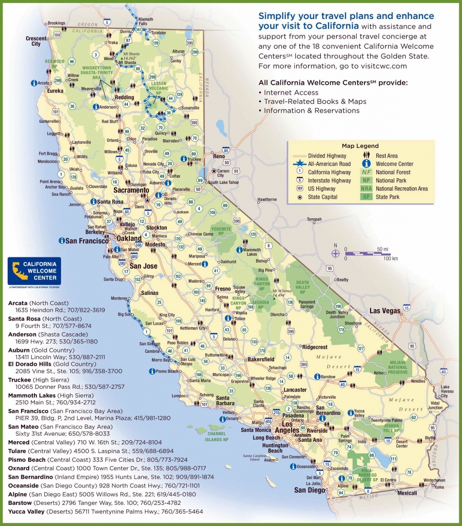 Large California Maps For Free Download And Print | High-Resolution - California Highway 1 Map Pdf