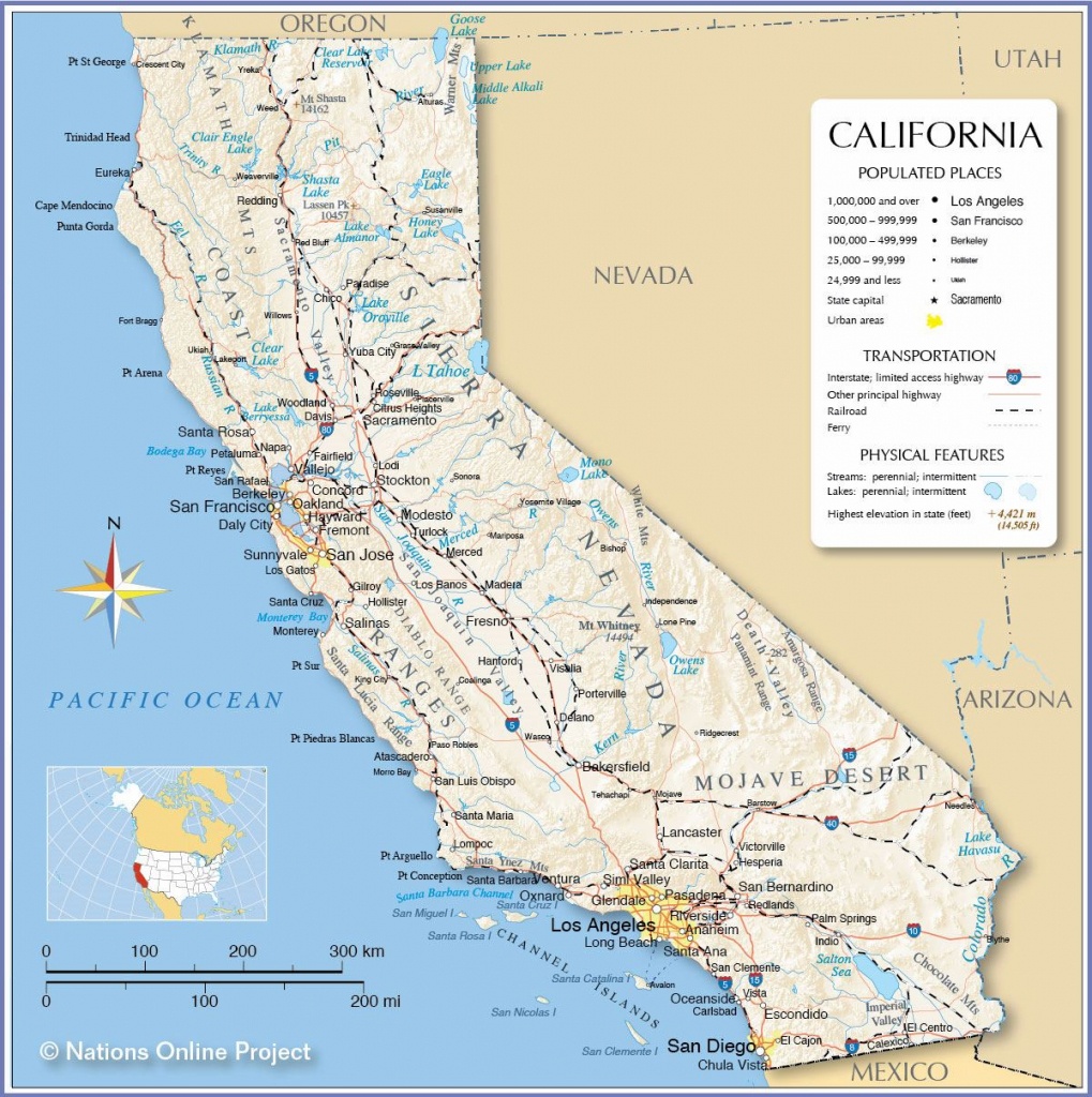 Large California Maps For Free Download And Print | High-Resolution - Interactive Map Of California