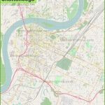 Large Detailed Map Of Chattanooga   Printable Map Of Chattanooga
