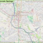 Large Detailed Map Of Colorado Springs   Printable Map Of Colorado Springs