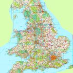 Large Detailed Map Of England   Printable Map Of England
