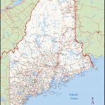 Large Detailed Map Of Maine With Cities And Towns   Printable Map Of Maine Coast