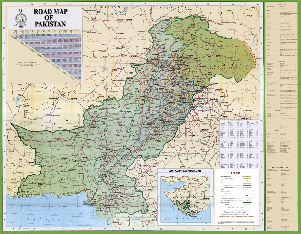 Large Detailed Map Of Pakistan With Cities And Towns - Printable Map Of Pakistan