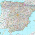 Large Detailed Map Of Spain With Cities And Towns   Printable Map Of Spain With Cities