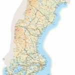 Large Detailed Map Of Sweden With Cities And Towns   Printable Map Of Sweden