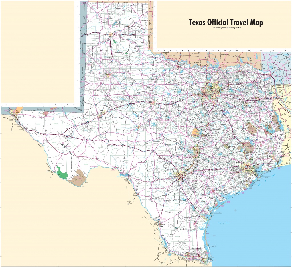 Large Detailed Map Of Texas With Cities And Towns - Map Of Texas Highways And Interstates