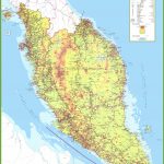 Large Detailed Map Of West Malaysia   Printable Map Of Malaysia