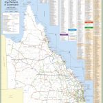 Large Detailed Road Map Of Queensland   Printable Map Of Queensland