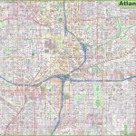 Large Detailed Street Map Of Atlanta   Printable Map Of Atlanta