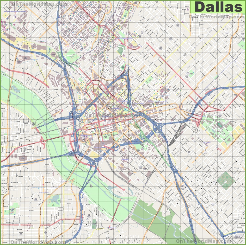 Printable Dallas Map