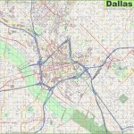 Large Detailed Street Map Of Dallas   Texas Street Map