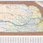 Large Detailed Tourist Map Of Nebraska With Cities And Towns   Printable Map Of Nebraska