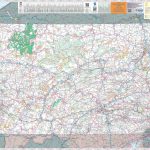 Large Detailed Tourist Map Of Pennsylvania With Cities And Towns   Printable Road Map Of Pennsylvania