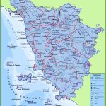 Large Detailed Travel Map Of Tuscany With Cities And Towns | Italy   Printable Map Of Tuscany
