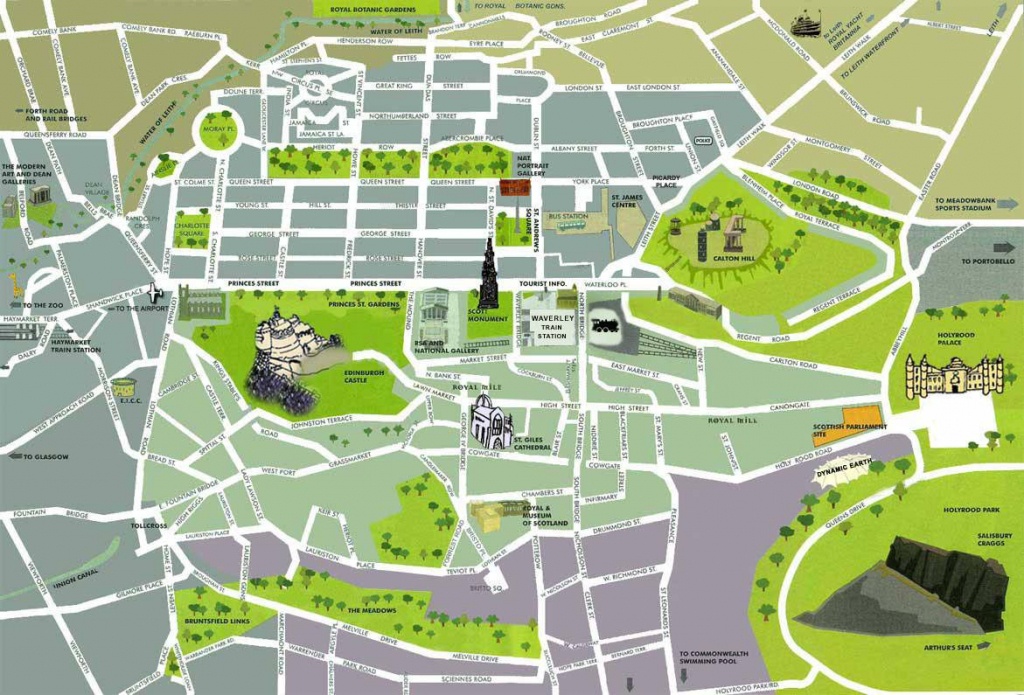 Large Edinburgh Maps For Free Download And Print | High-Resolution - Edinburgh City Map Printable