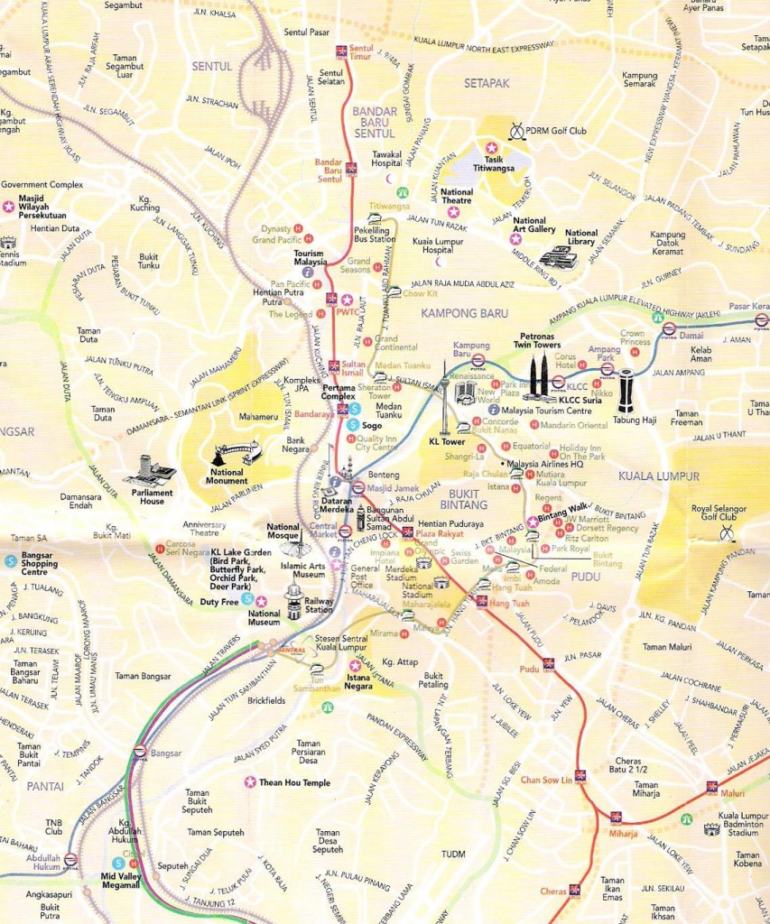 Large Kuala Lumpur Maps For Free Download And Print | High - Melaka Tourist Map Printable