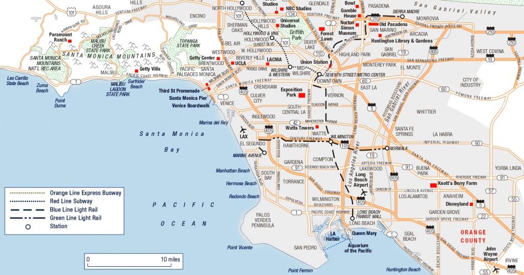 Large Los Angeles Maps For Free Download And Print | High-Resolution - Printable Map Of Los Angeles