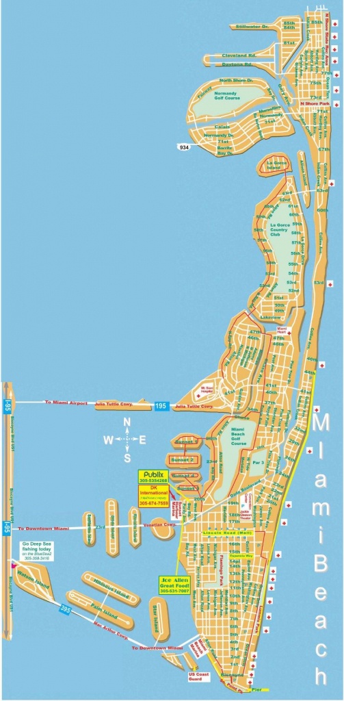 Large Miami Beach Maps For Free Download | High-Resolution And - Map Of Miami Beach Florida Hotels