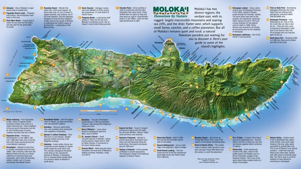 Large Molokai Maps For Free Download And Print | High-Resolution And - Molokai Map Printable