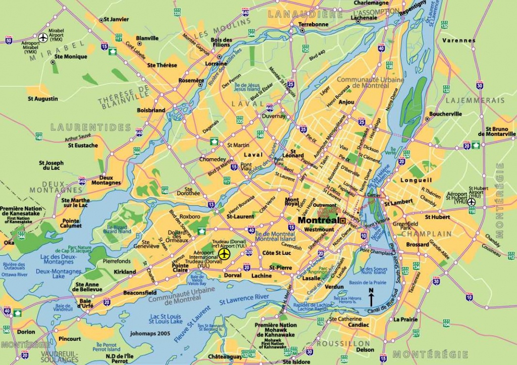 Large Montreal Maps For Free Download And Print | High-Resolution - Printable Map Of Downtown Montreal