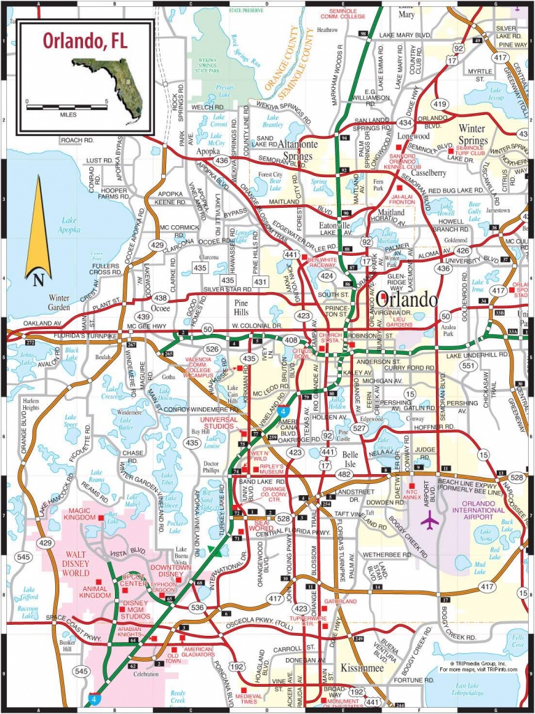 Large Orlando Maps For Free Download And Print | High-Resolution And - Orlando Florida Map