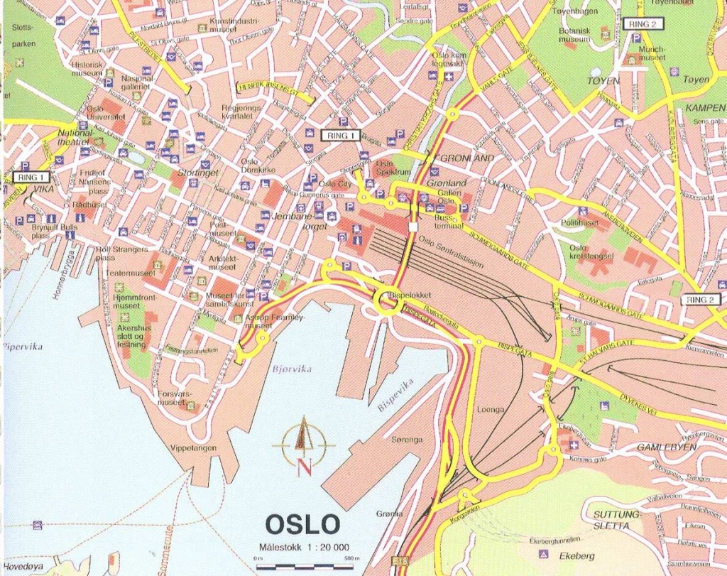 Large Oslo Maps For Free Download And Print | High-Resolution And - Oslo Tourist Map Printable