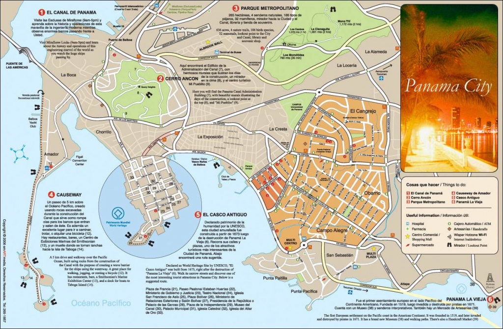 Large Panama City Maps For Free Download And Print | High-Resolution - Printable Map Of Panama