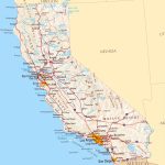 Large Road Map Of California Sate With Relief And Cities   Road Map Of California Usa