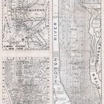 Large Scaled Printable Old Street Map Of Manhattan, New York City   Printable Street Maps