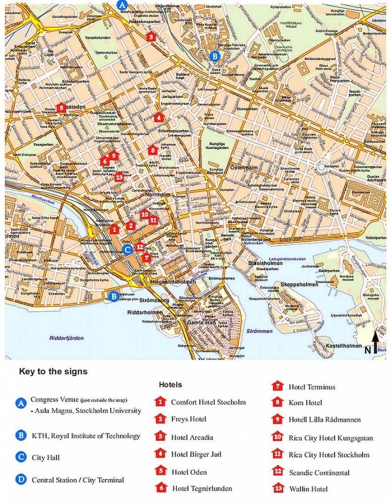 Large Stockholm Maps For Free Download And Print | High-Resolution - Stockholm Tourist Map Printable